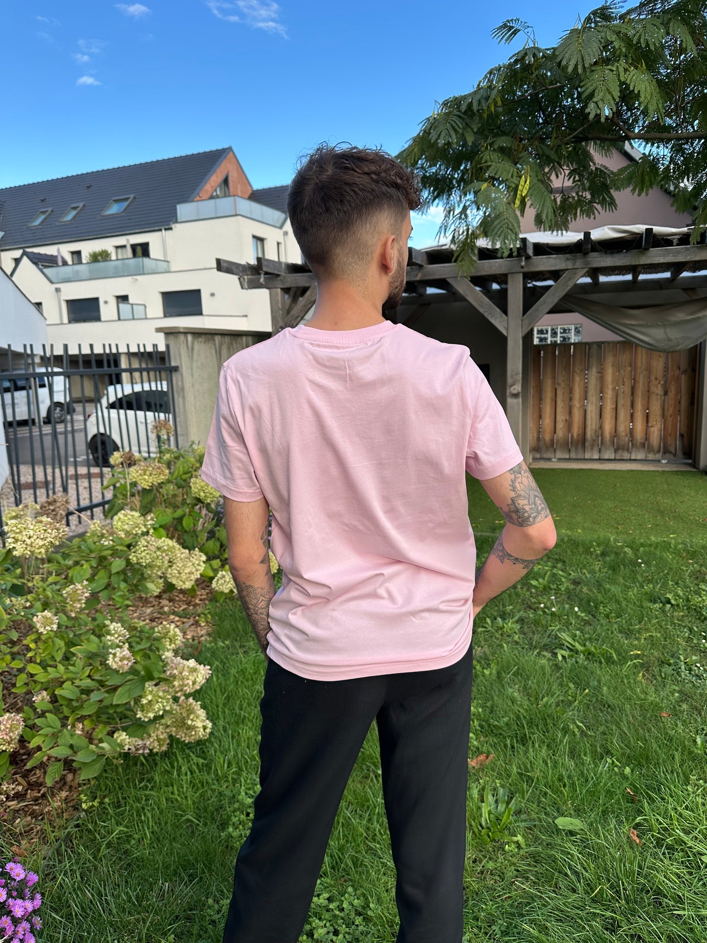 T-shirt « Ma belle » unisexe rose pastel