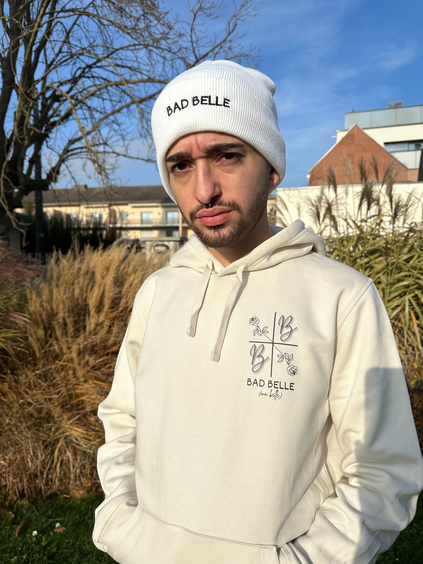 Bonnet unisexe blanc