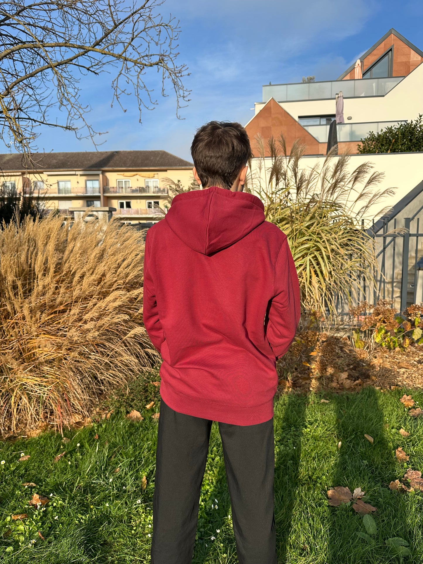 Pull « Ma belle » unisexe rouge bordeaux